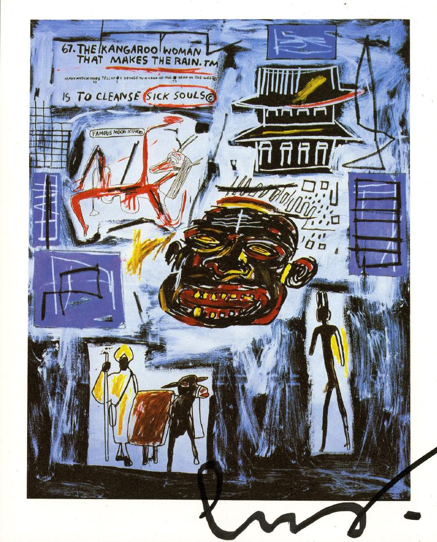 JEAN-MICHEL BASQUIAT - Kangaroo Woman/Sick Souls (1 of 1)