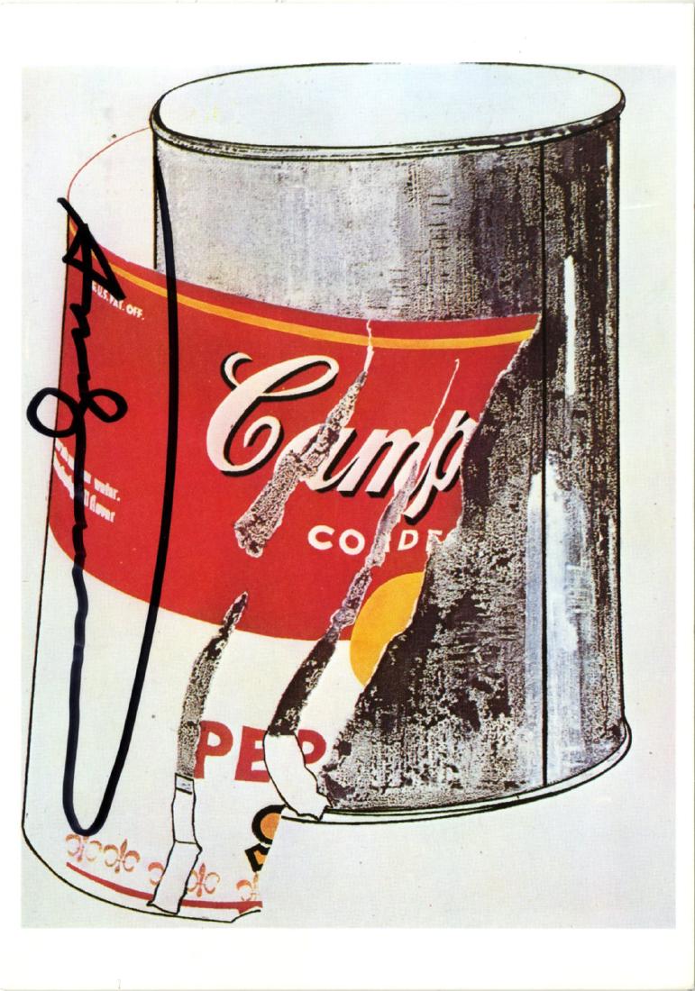 ANDY WARHOL - Big Torn Campbell's Soup Can (1 of 2)