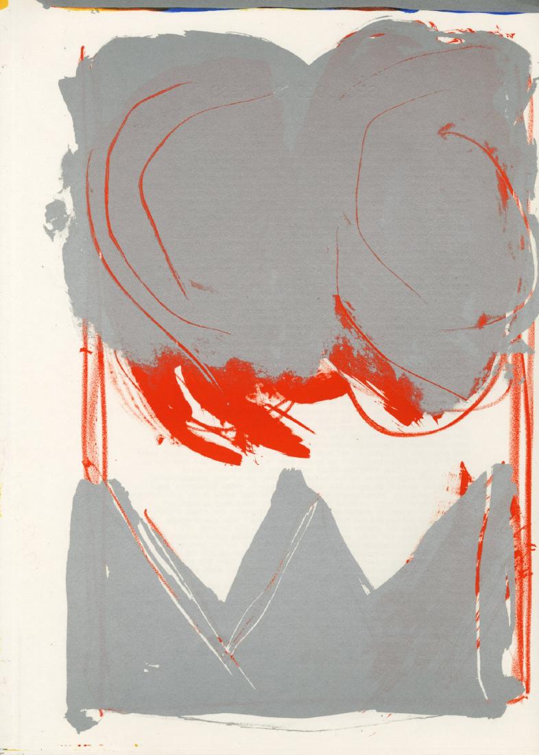 KIMBER SMITH - Composition (28): Kimber Smith (American, 1922-1981). "Composition (28)". Color lithograph. 1963. Edition of 2,000. White wove paper. The full sheet. Fine impression with fresh colors. Fine condition. Overall size: 16