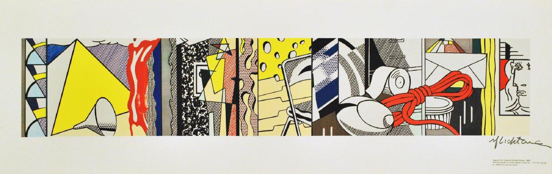 ROY LICHTENSTEIN - Sketch for Greene Street Mural (1 of 1)