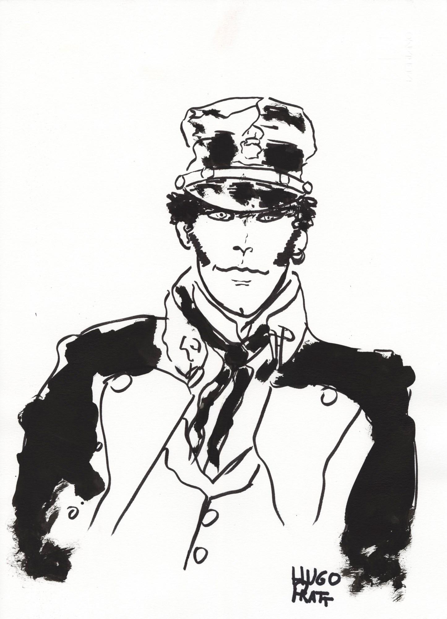 HUGO PRATT - Corto Maltese - Marker drawing on paper (1 of 1)