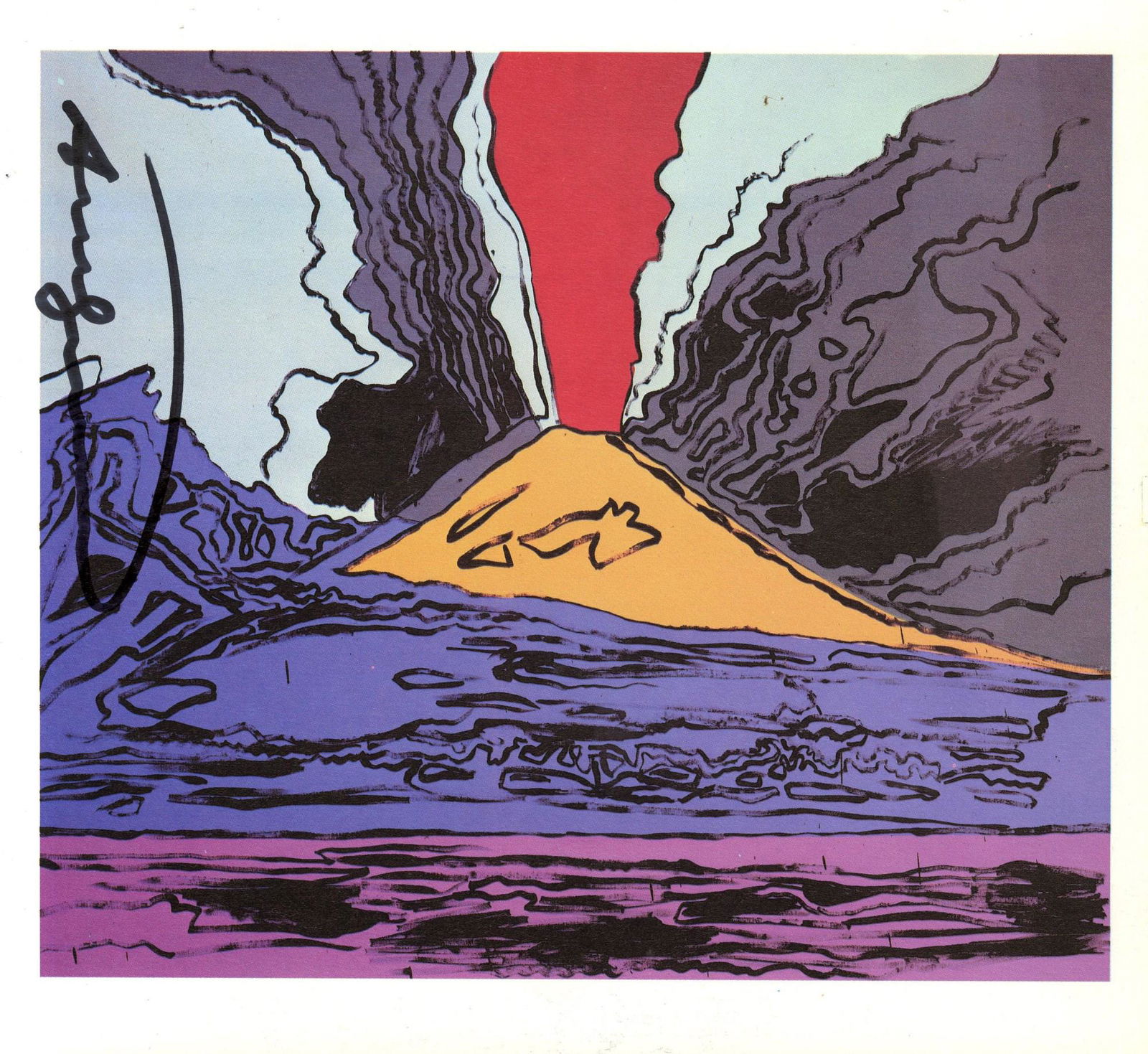 ANDY WARHOL - Vesuvius #02 - Color offset lithograph (1 of 1)