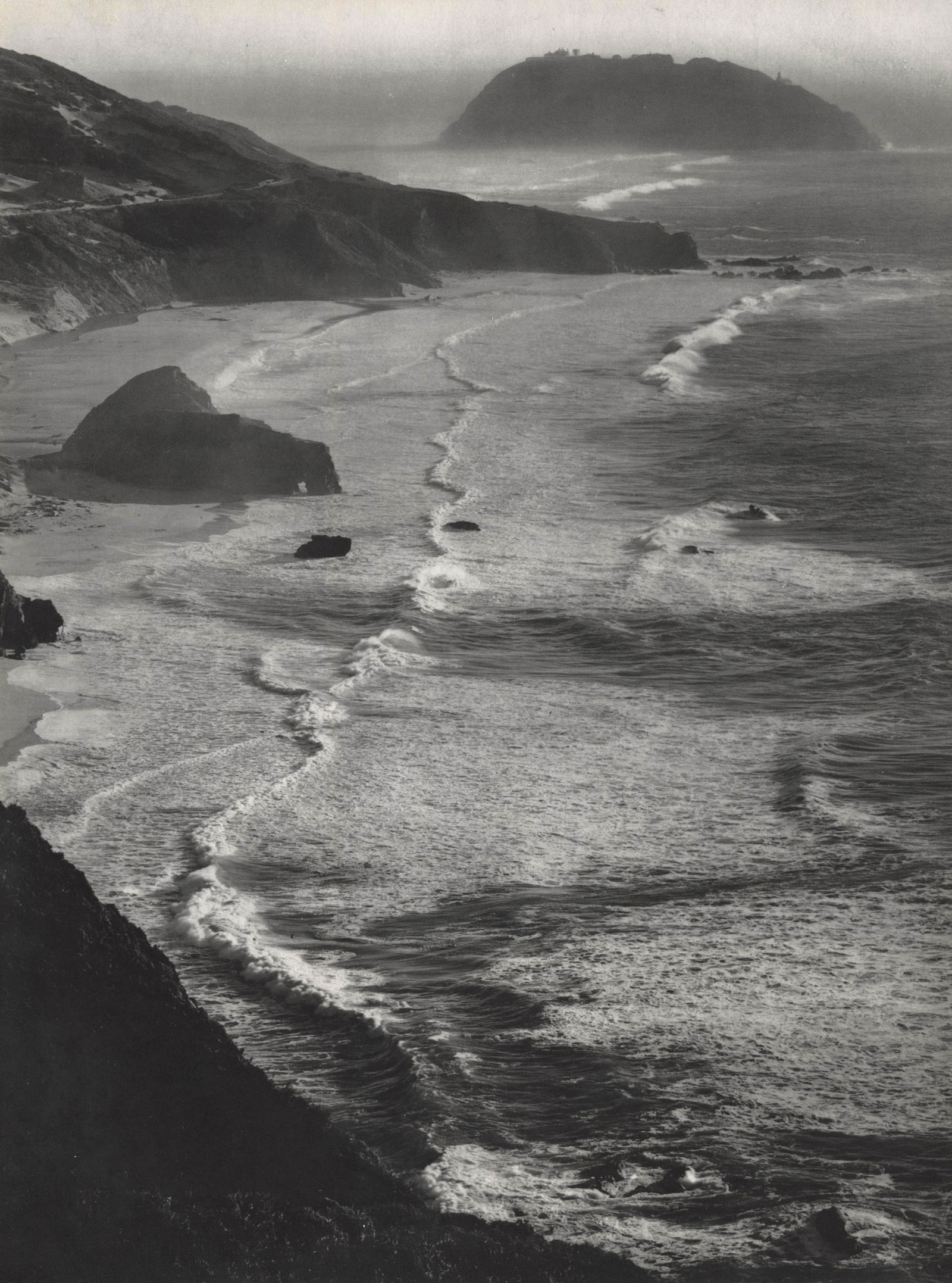 ANSEL ADAMS - Point Sur, Storm, Monterey Coast, (1 of 1)