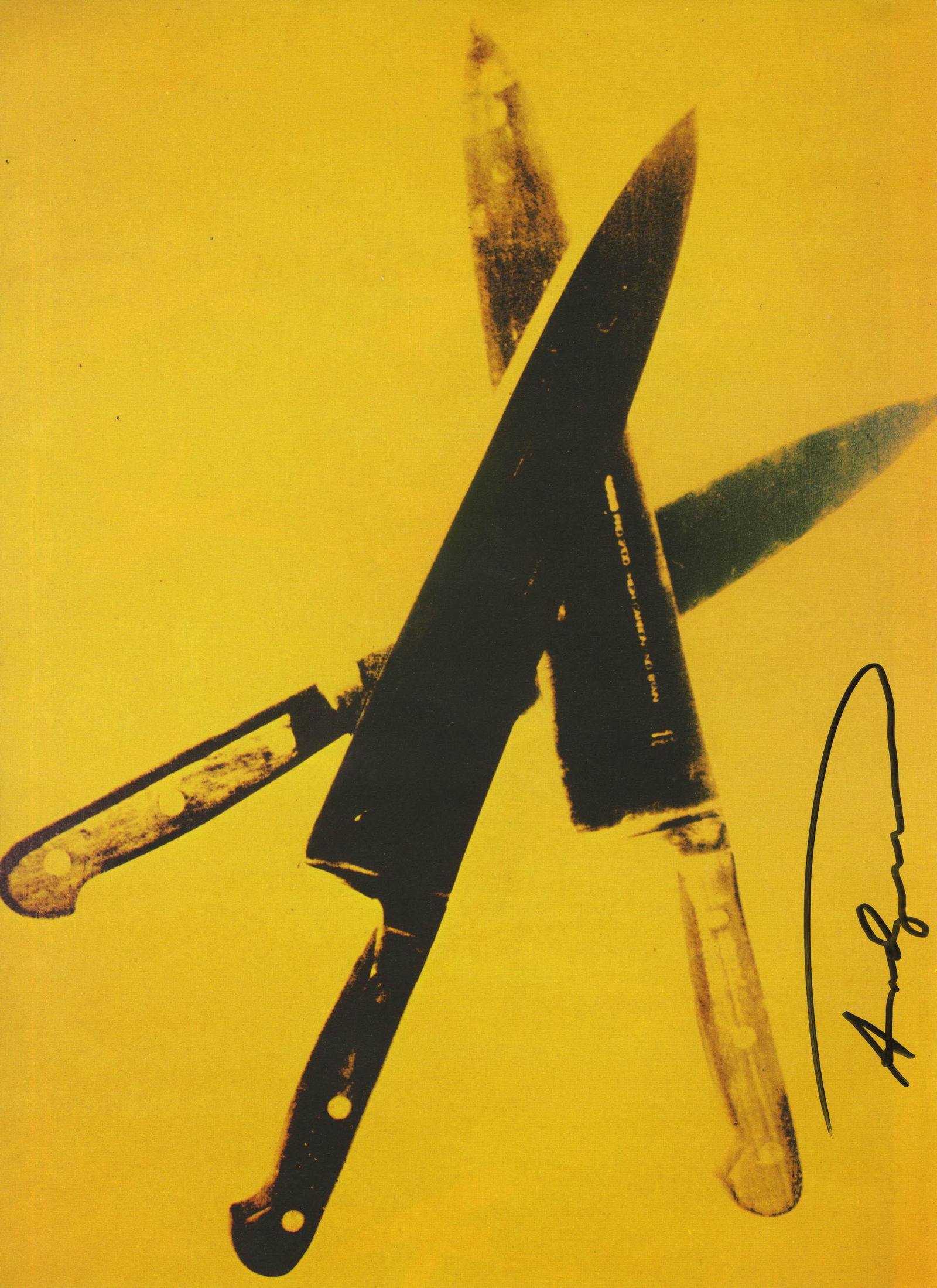 ANDY WARHOL - Knives #07 - Color offset lithograph (1 of 1)