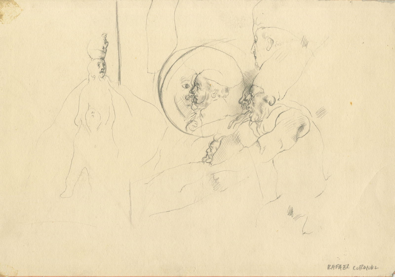 RAFAEL CORONEL - Composicion - Pencil drawing (1 of 1)