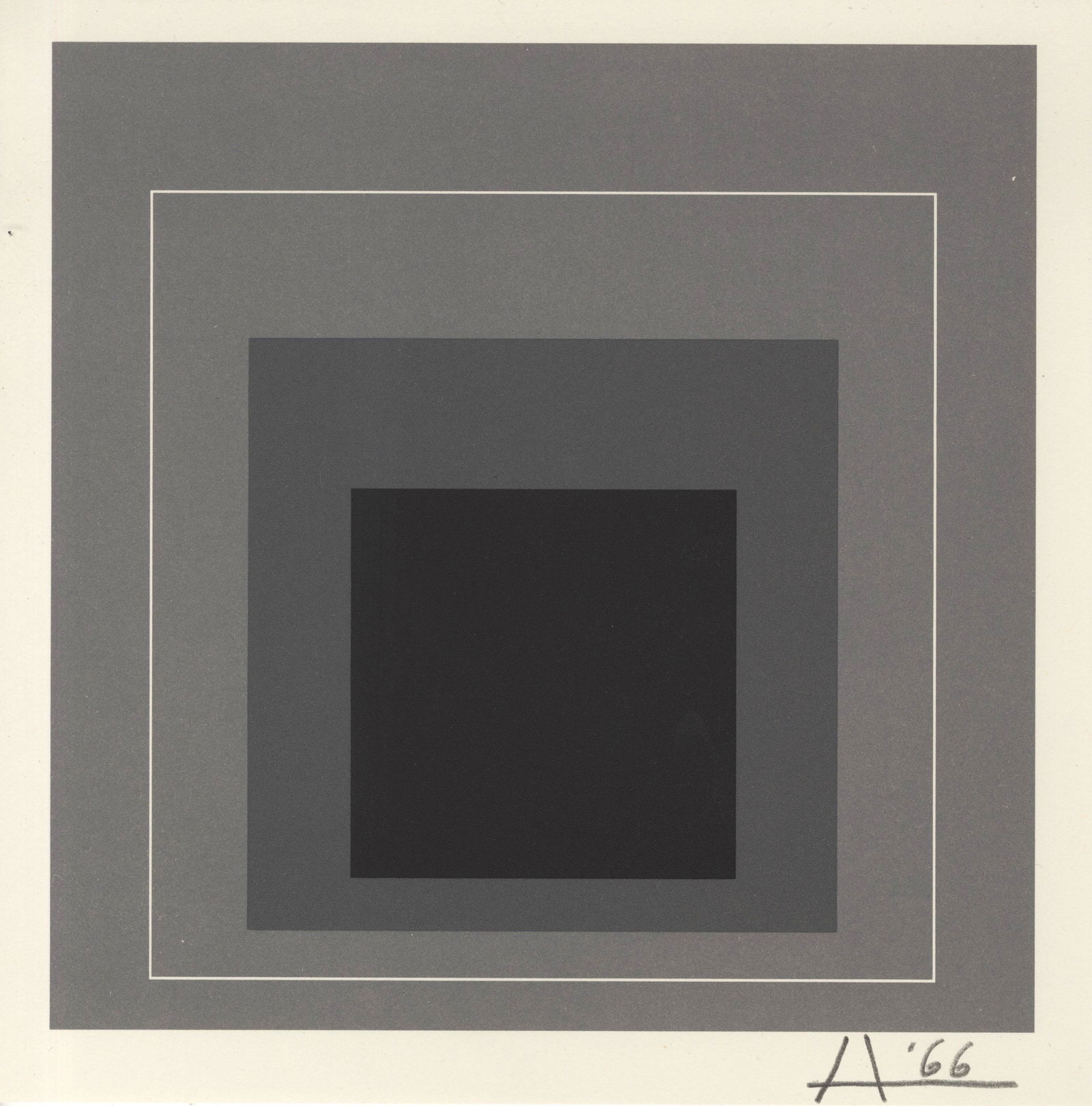 JOSEF ALBERS - White Line Squares IX-b: Homage to the (1 of 1)