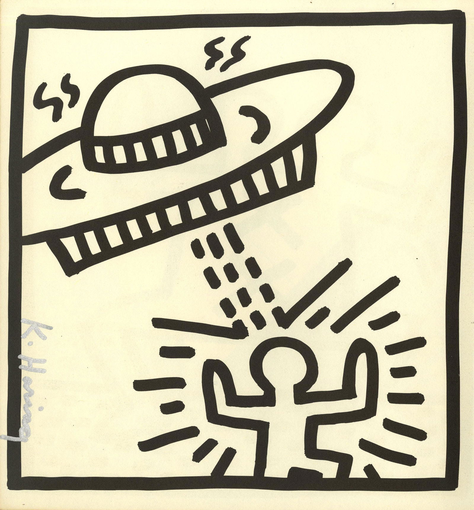 KEITH HARING - UFO #1 - Lithograph (1 of 1)