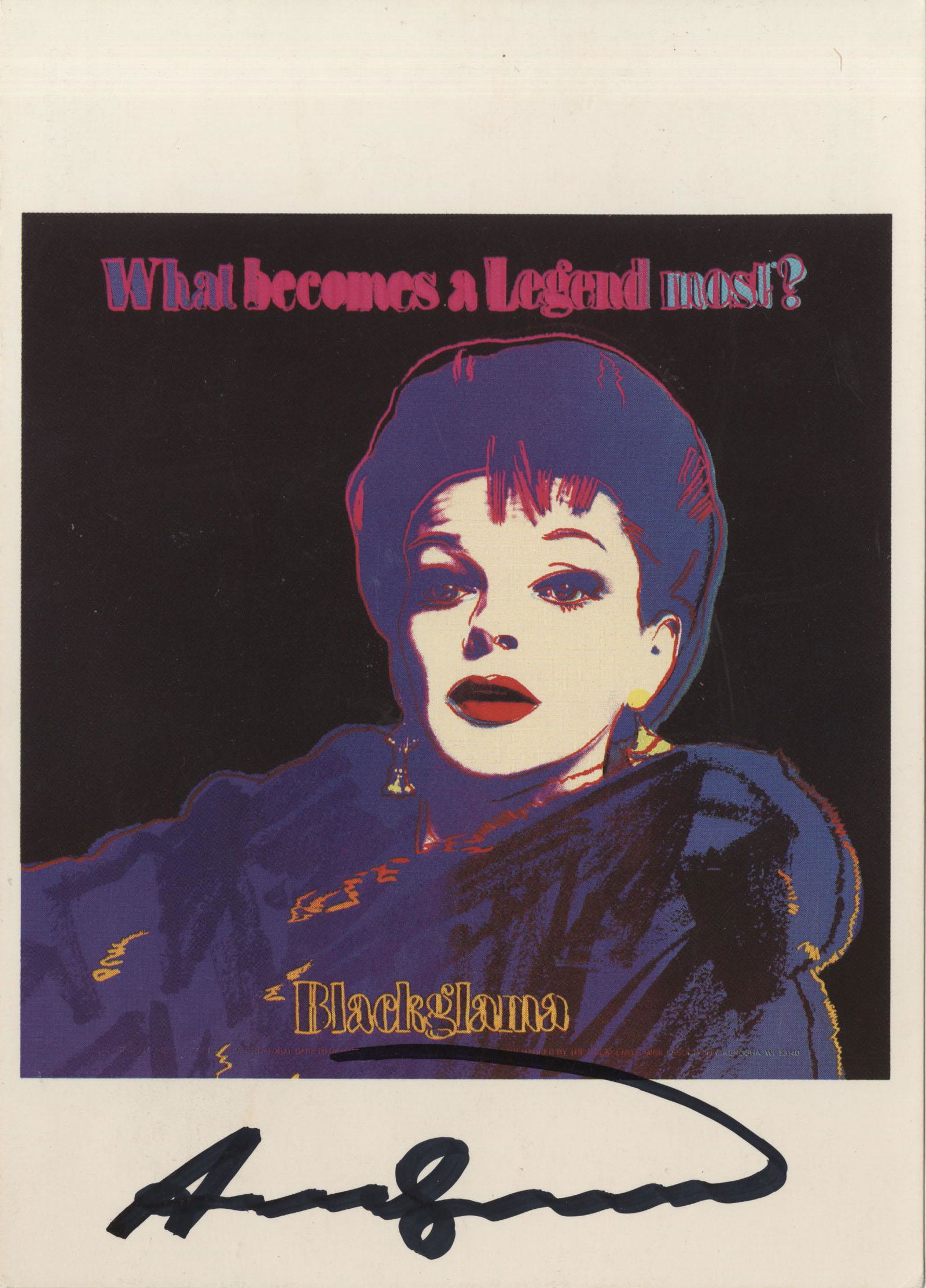 ANDY WARHOL - Blackglama (Judy Garland) - Color offset (1 of 2)