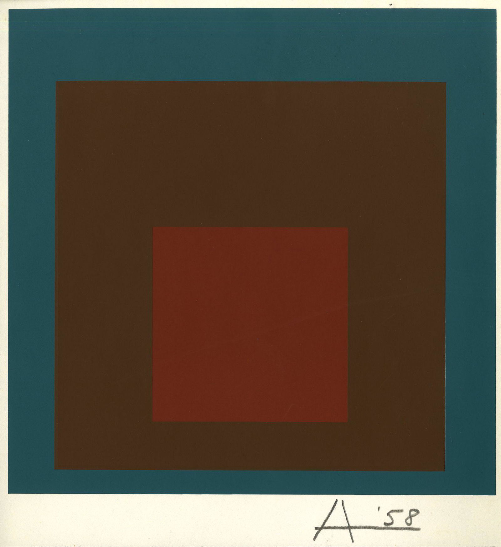 JOSEF ALBERS - At Night: Homage to the Square - (1 of 1)