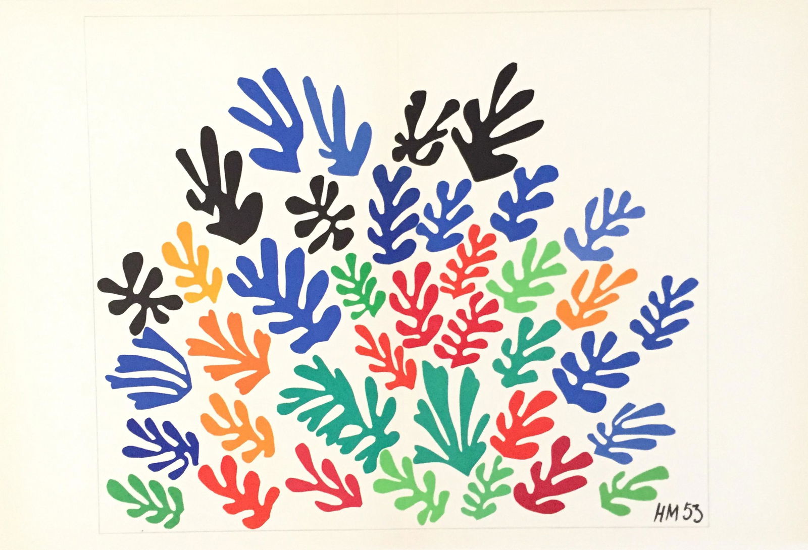 HENRI MATISSE - La gerbe - Original color lithograph (1 of 1)