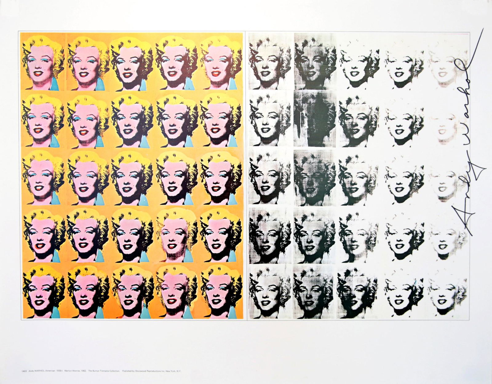 ANDY WARHOL - Marilyn Diptych - Color offset lithograph (1 of 1)