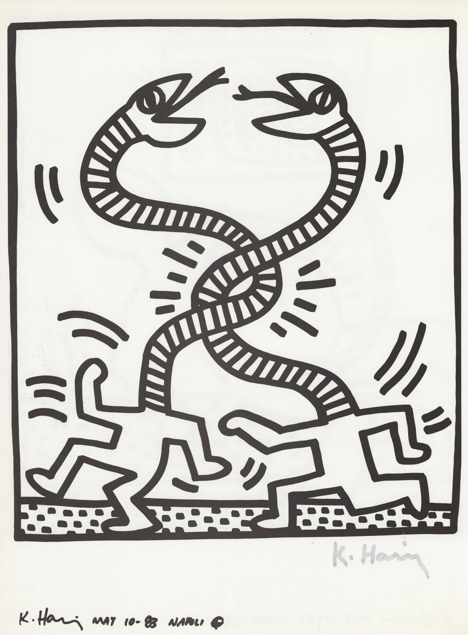 KEITH HARING - Naples Suite #06 - Lithograph (1 of 1)