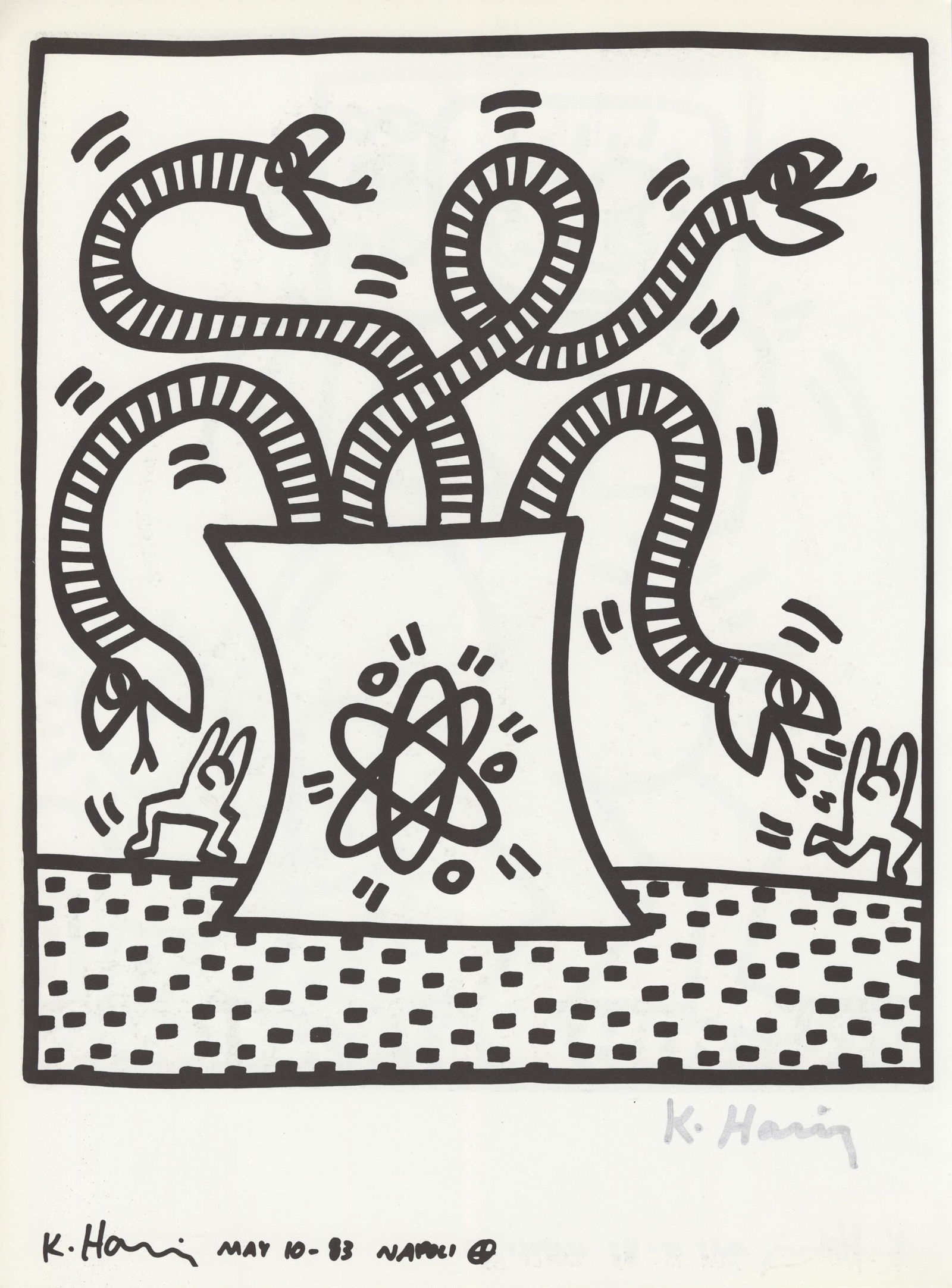 KEITH HARING - Naples Suite #08 - Lithograph (1 of 1)