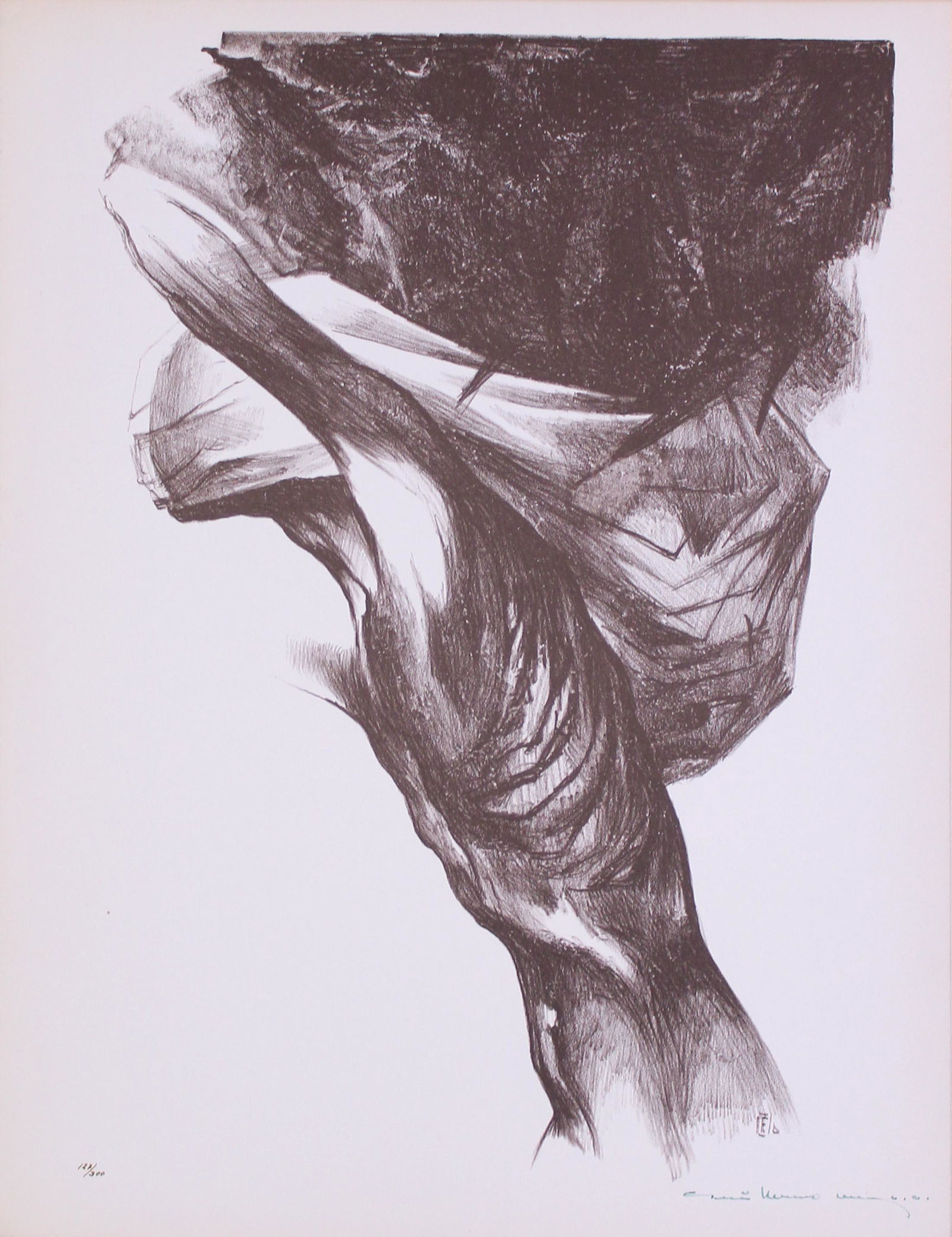 GUILLERMO MEZA - Once Ahau Katun - Lithograph in brown (1 of 1)