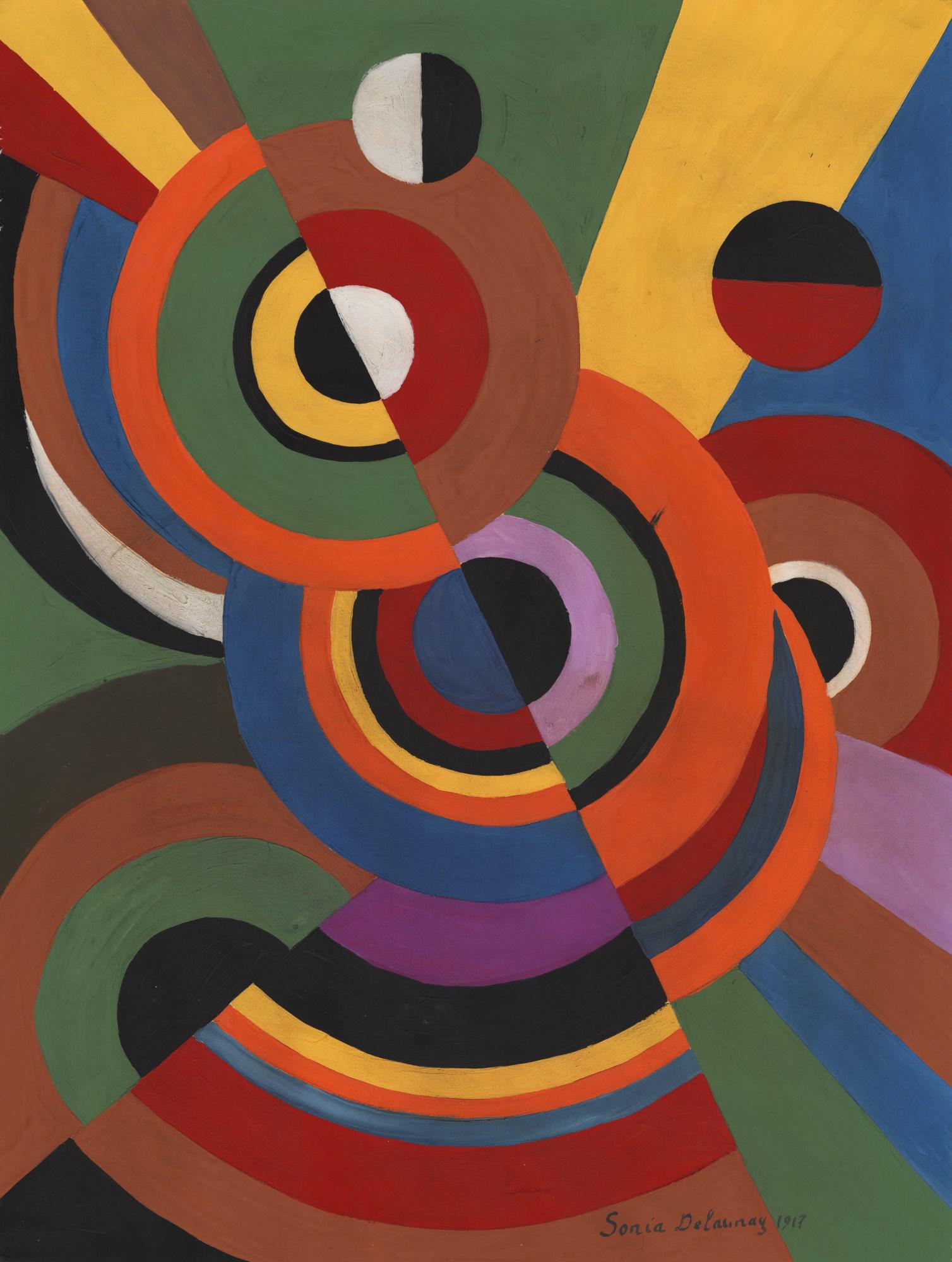 SONIA DELAUNAY - Rythme Couleur - Gouache on paper (1 of 1)