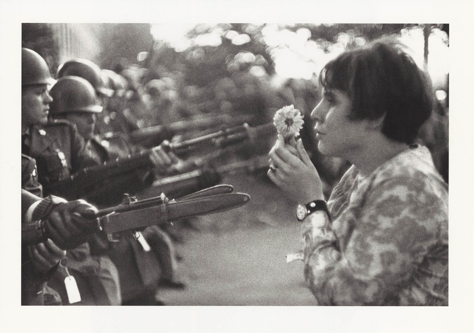 MARC RIBOUD - Anti-Vietnam War Protestor with Flower, (1 of 1)