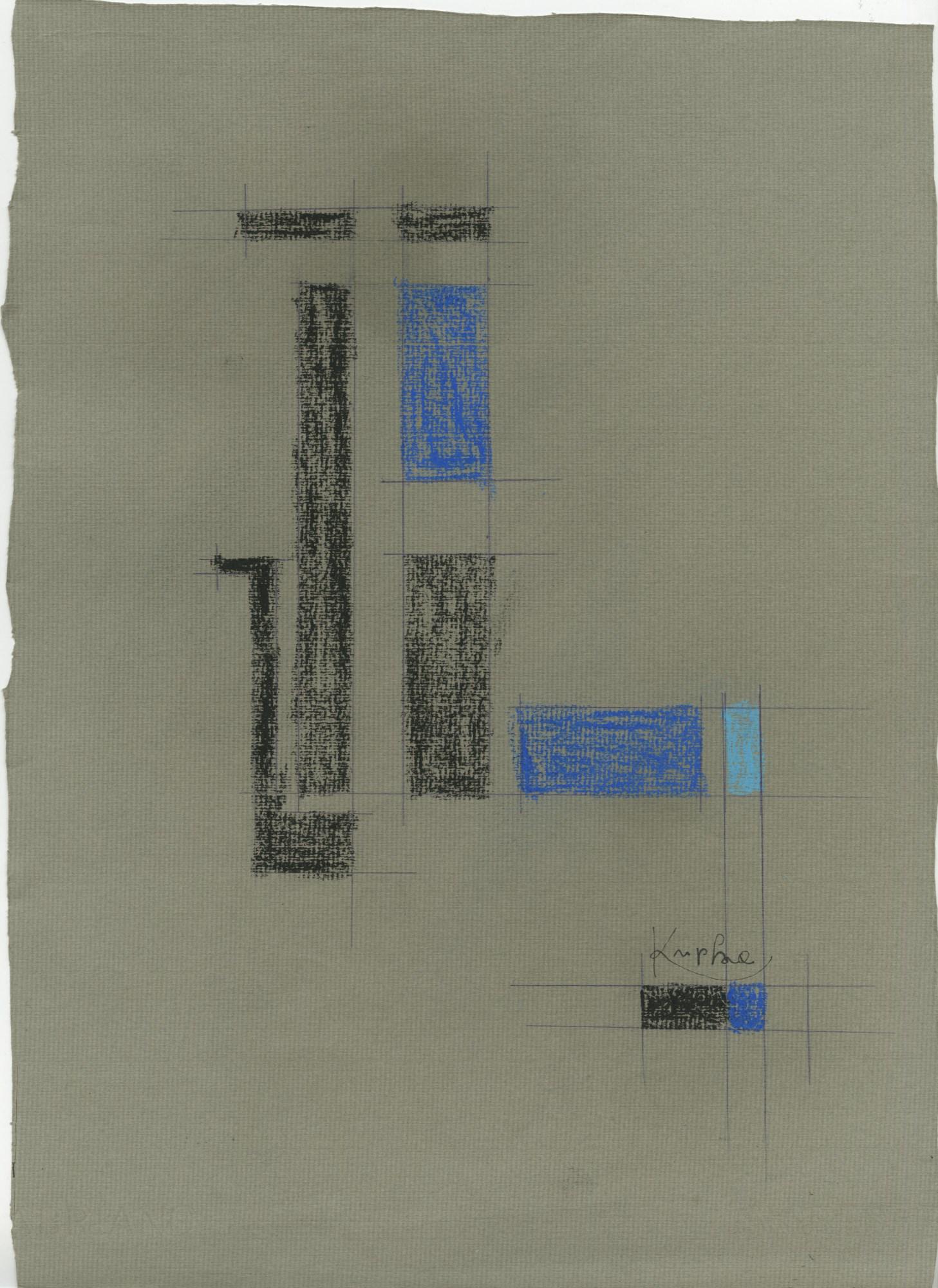 FRANTISEK KUPKA - Composition - Original oil pastels (1 of 1)