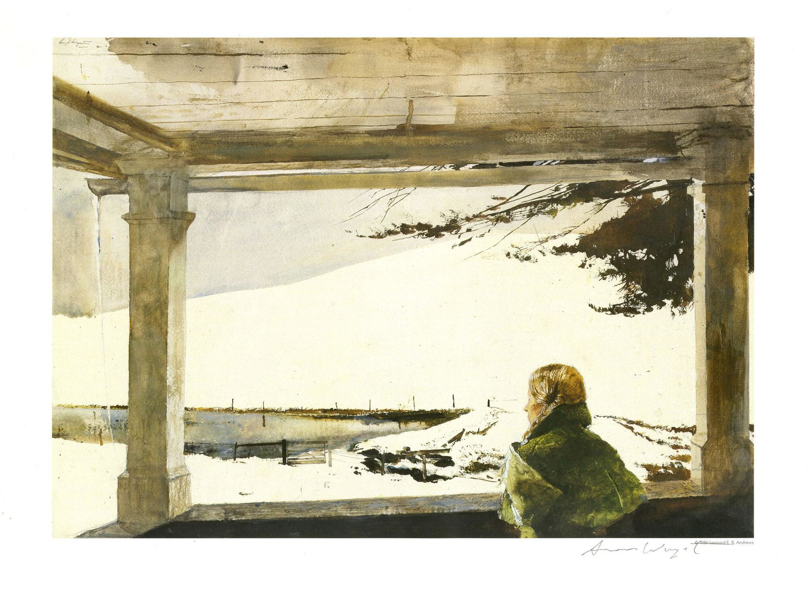 ANDREW WYETH - Study for Easter Sunday - Color offset (1 of 1)