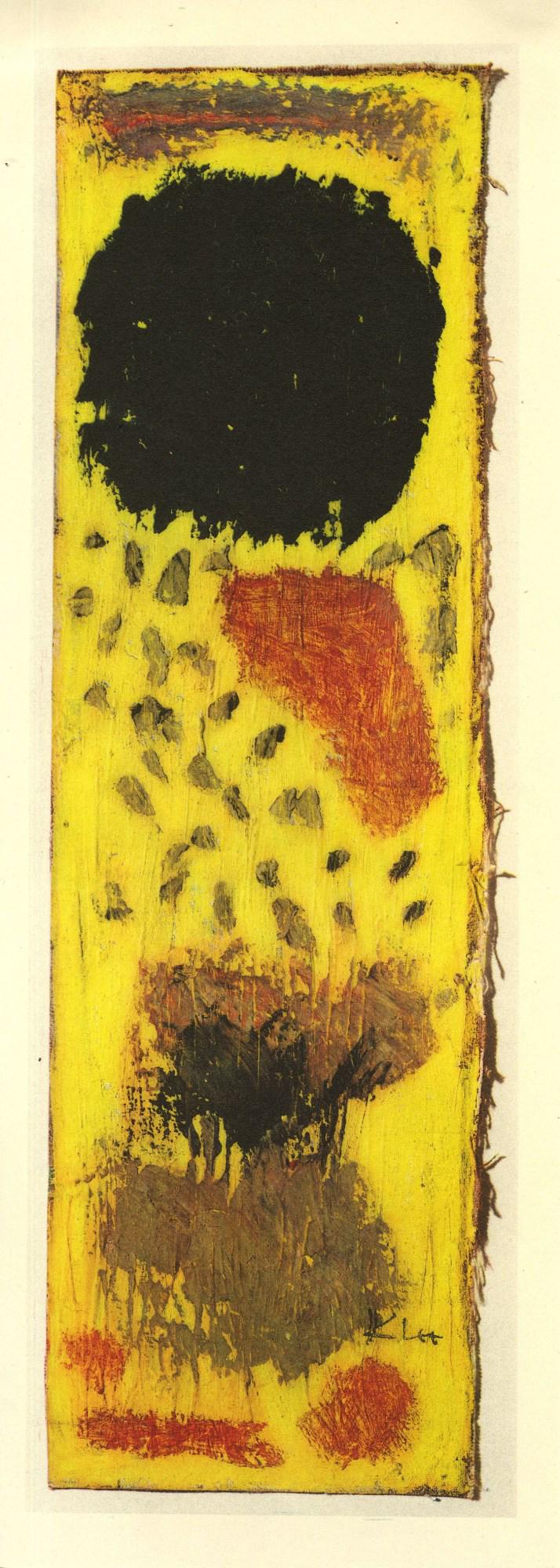 PAUL KLEE - Black, Still in Place ["Du Noir, Encore en: Artist: Paul Klee (Swiss/German, 1879 - 1940). Title: "Black, Still in Place ["Du Noir, Encore en Lieu et Place"]". Medium: Original color collotype. Date: Composed 1940. Printed 1957. Dimensions