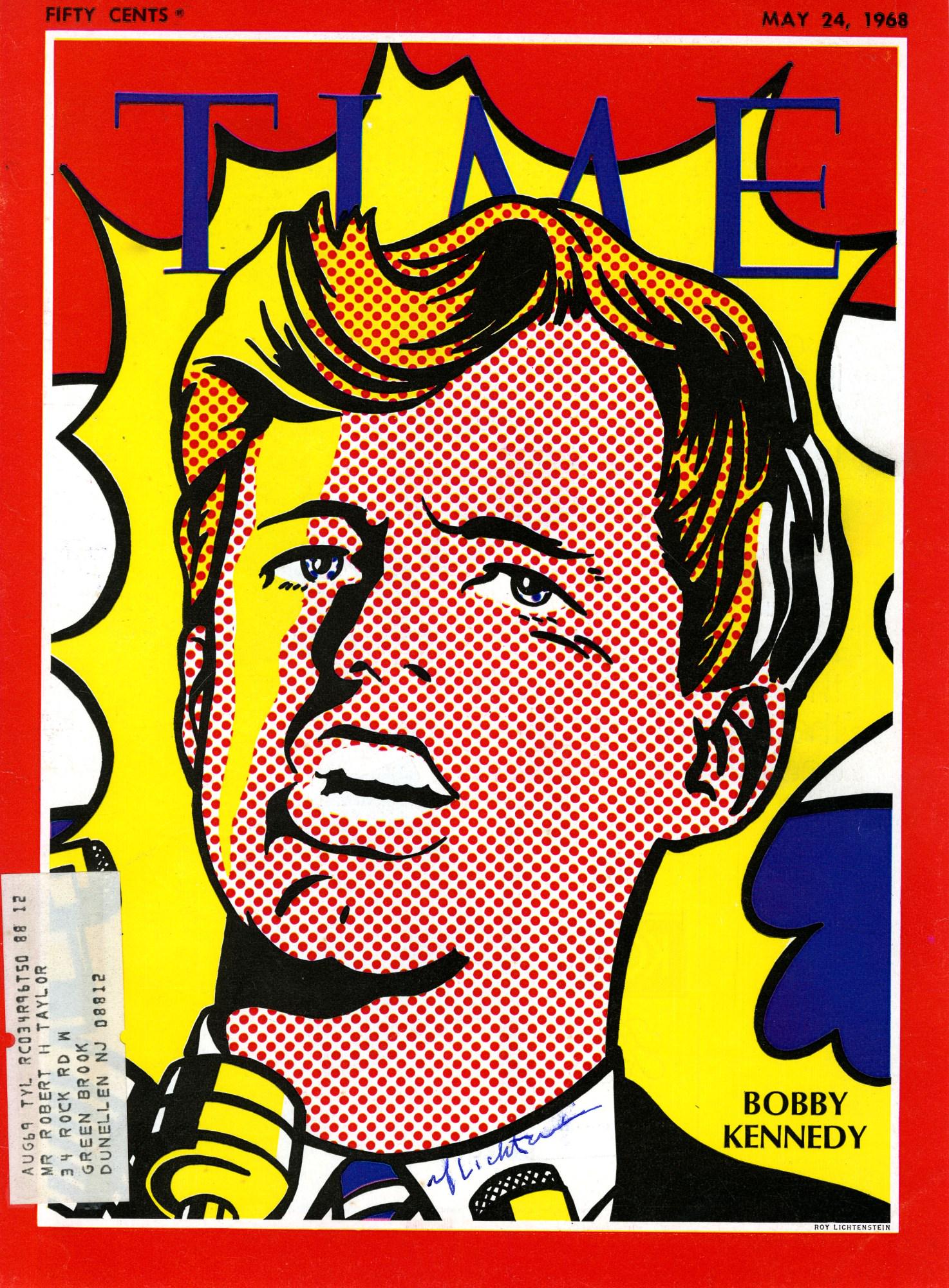 ROY LICHTENSTEIN - Bobby Kennedy - Color offset (1 of 1)