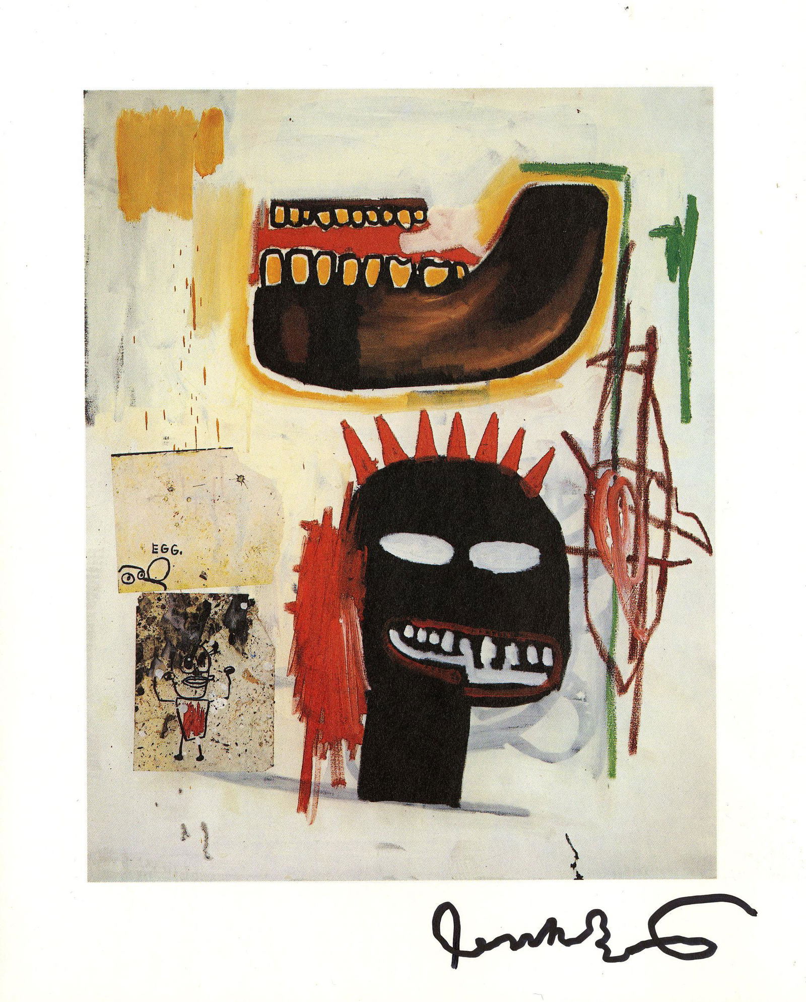JEAN-MICHEL BASQUIAT - Brown Jaw - Color offset (1 of 1)