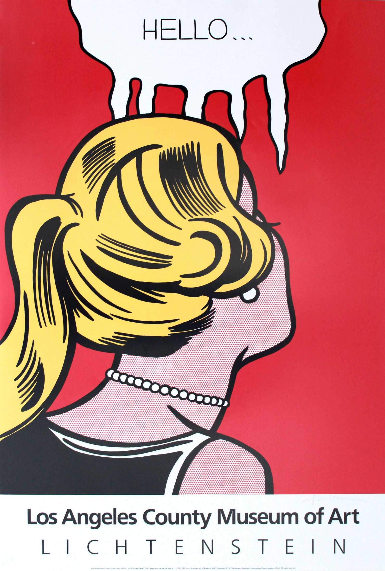 ROY LICHTENSTEIN - Cold Shoulder (detail) - Color (1 of 5)