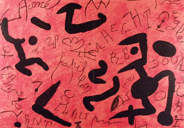 JOAN MIRO - Hommage a Aime et Marguerite Maeght - (1 of 1)
