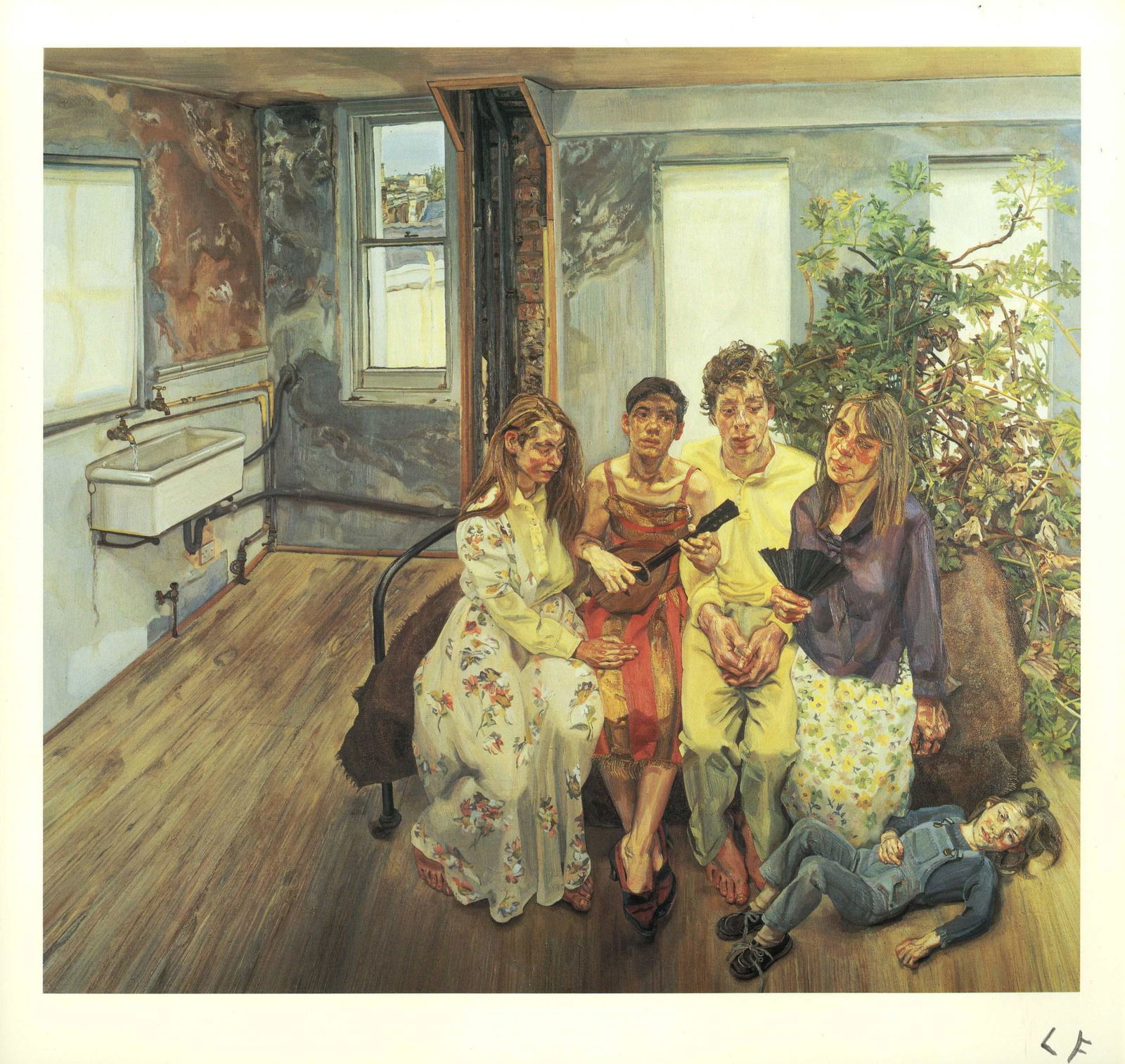 LUCIAN FREUD - Large Interior W11 (after Watteau) - (1 of 1)