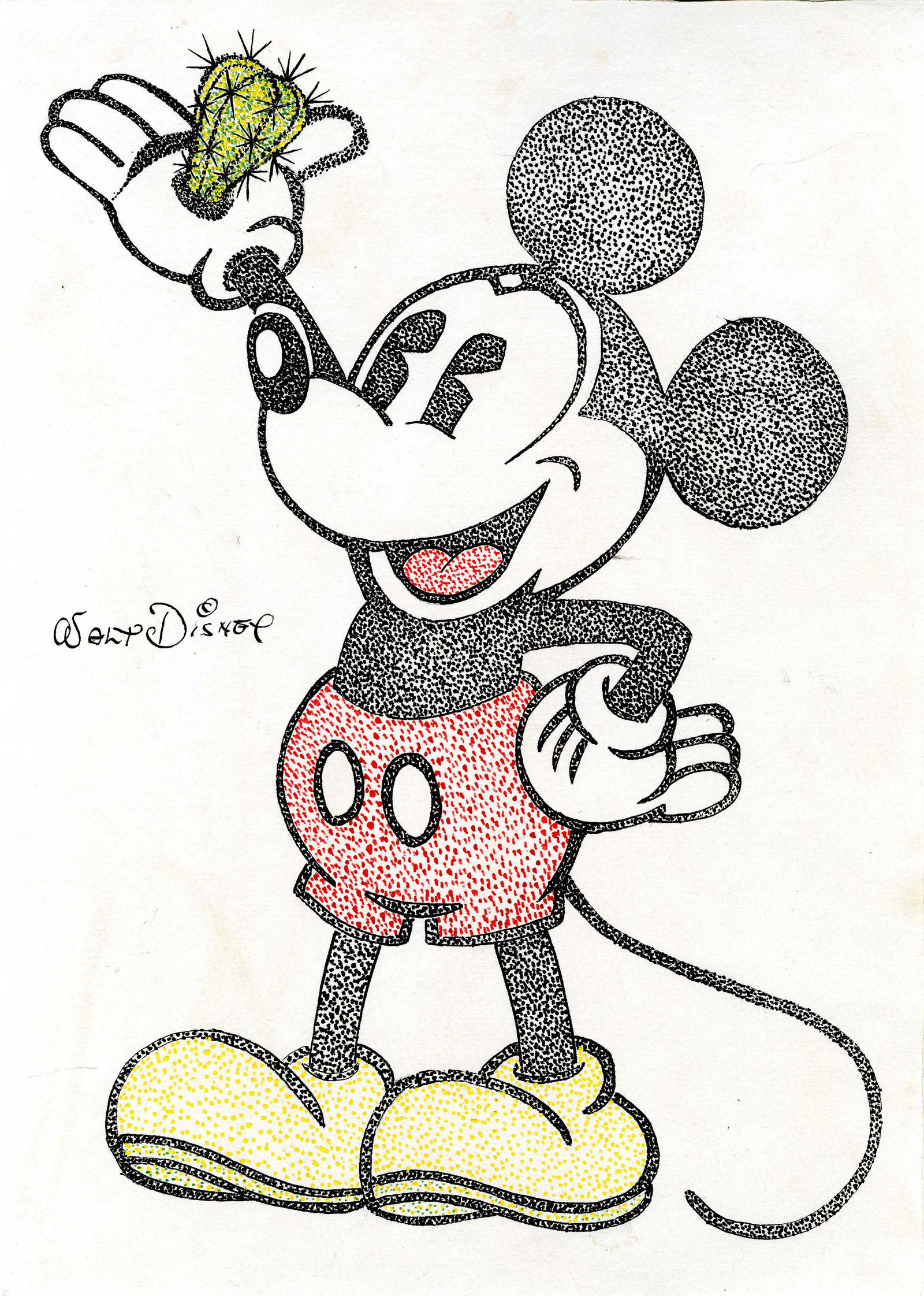 WALT DISNEY [par/imputée] - Mickey with Cactus - (1 of 1)