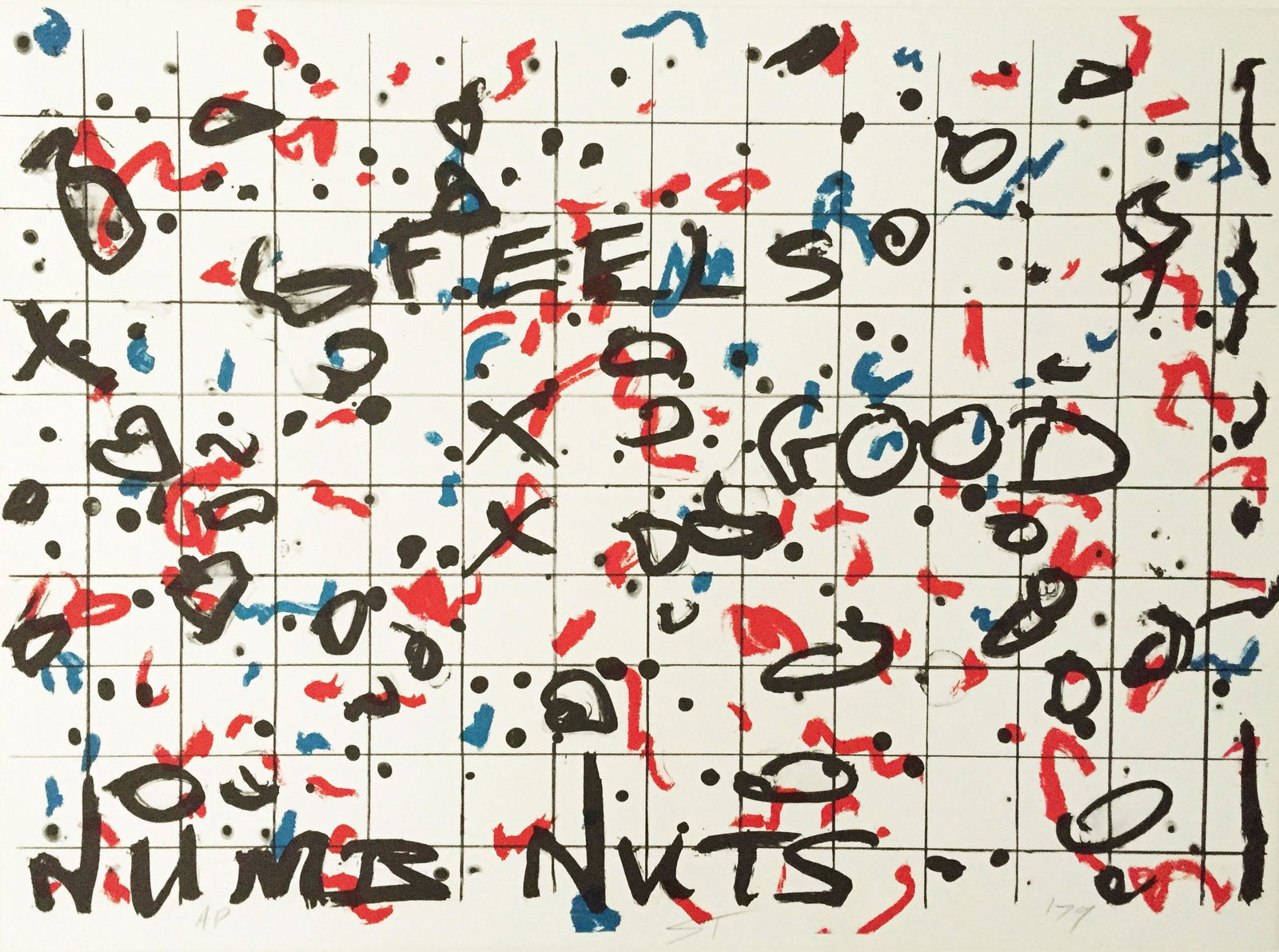 SAM TCHAKALIAN - Numb Nuts - Original color lithograph (1 of 1)