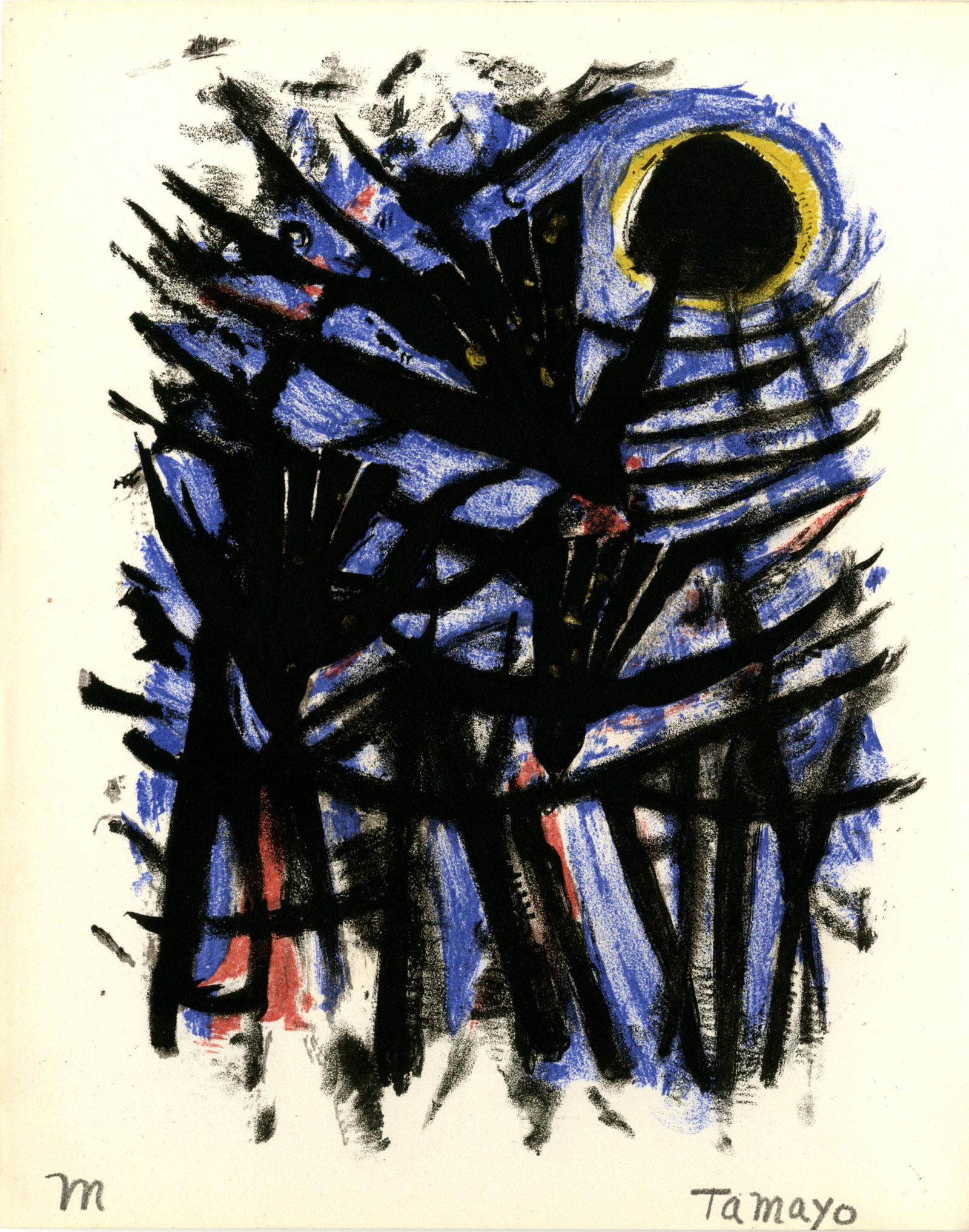 RUFINO TAMAYO - Tres Aves y el Sol - Color lithograph (1 of 1)