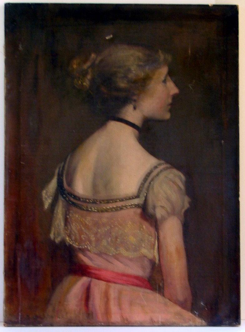 EVERETT SHINN - The Ballerina Ingovar - Oil on canvas (1 of 8)