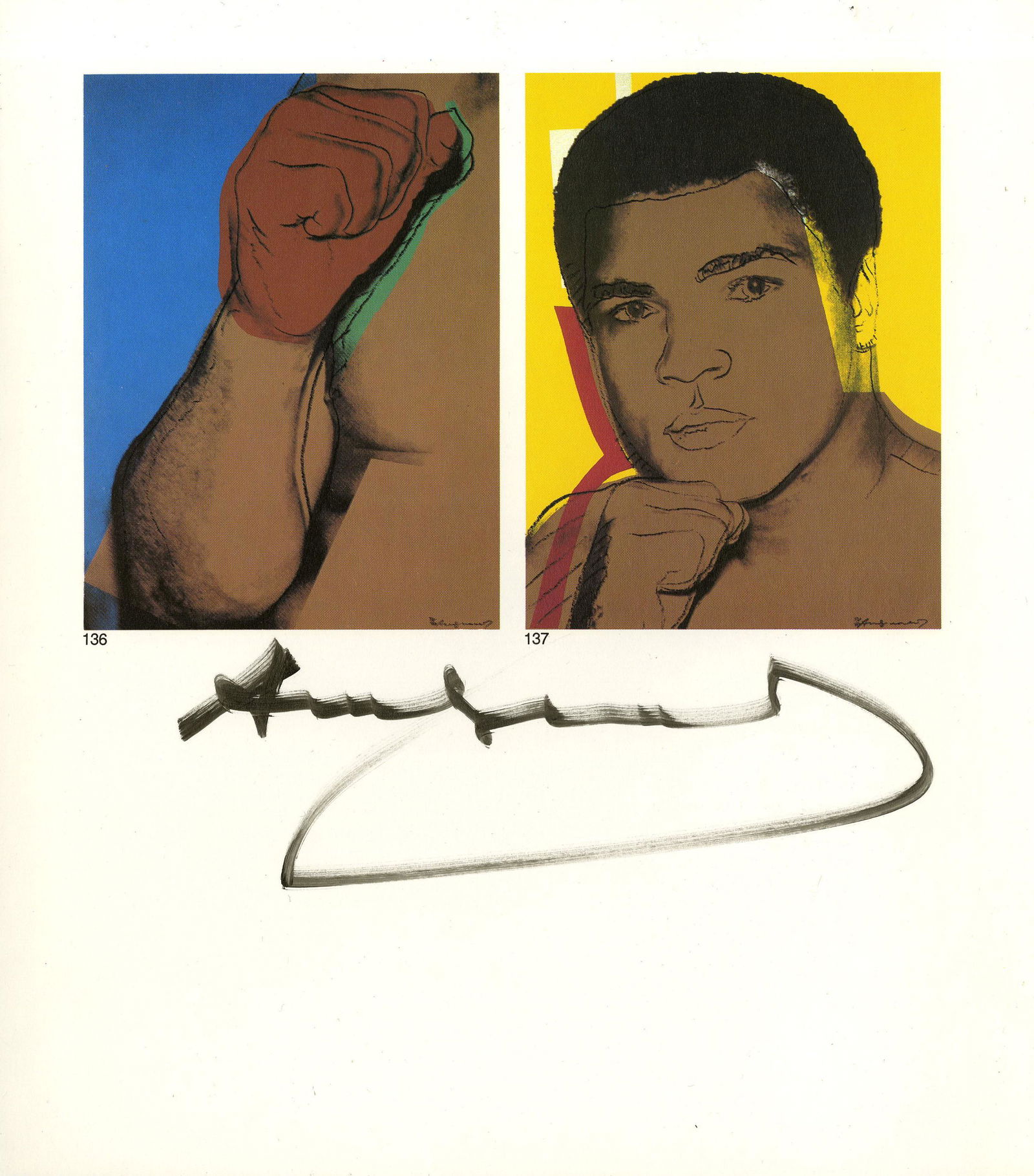 ANDY WARHOL - Muhammad Ali - Color offset lithograph (1 of 1)