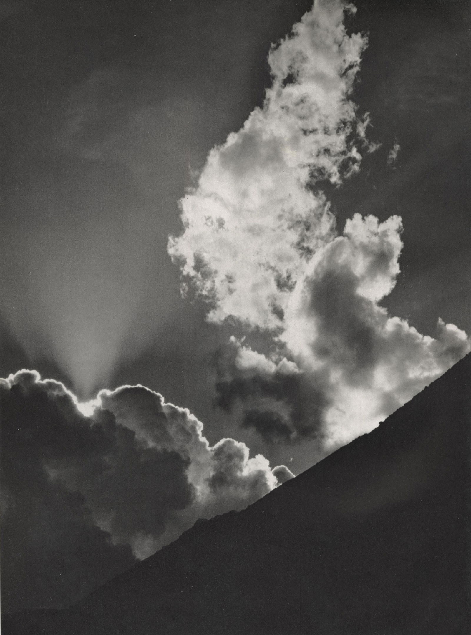 ANSEL ADAMS - Evening Cloud, Ellery Lake, Sierra (1 of 1)