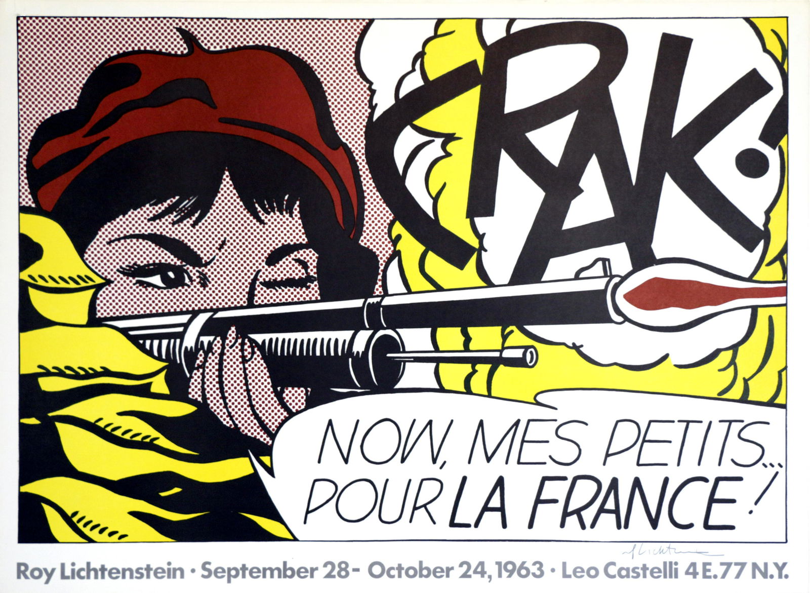 ROY LICHTENSTEIN - Crak! - Original color offset (1 of 1)