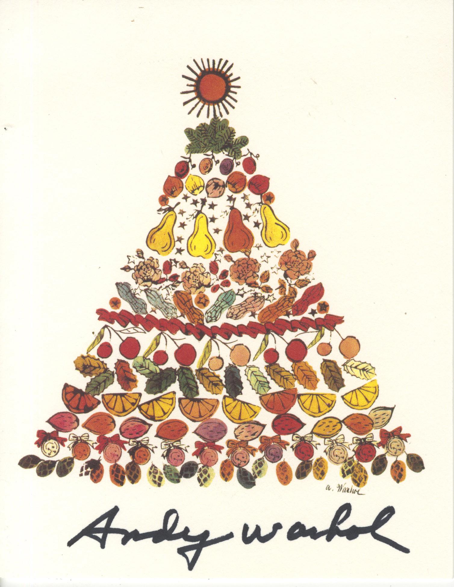 ANDY WARHOL - Christmas card: Tree of Treats - Original (1 of 3)