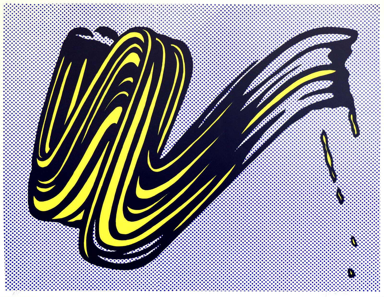 ROY LICHTENSTEIN - Brushstroke - Original color (1 of 2)