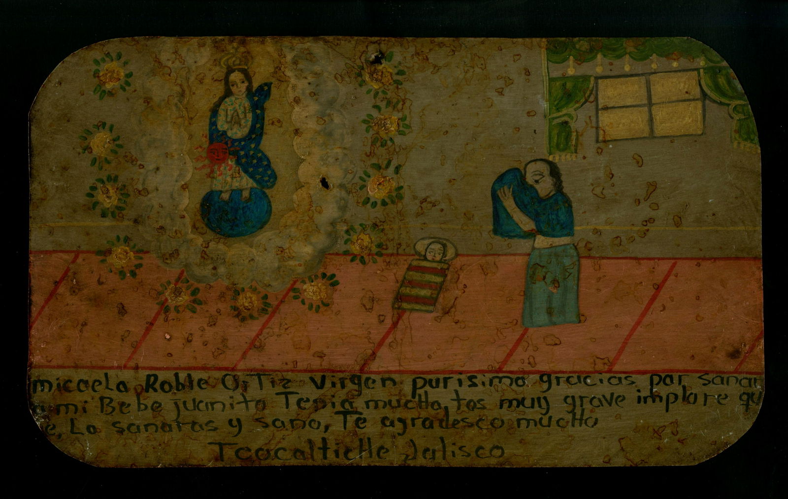 MEXICAN SCHOOL (EX-VOTO ARTIST) 20TH CENTURY - Vintage (1 of 1)