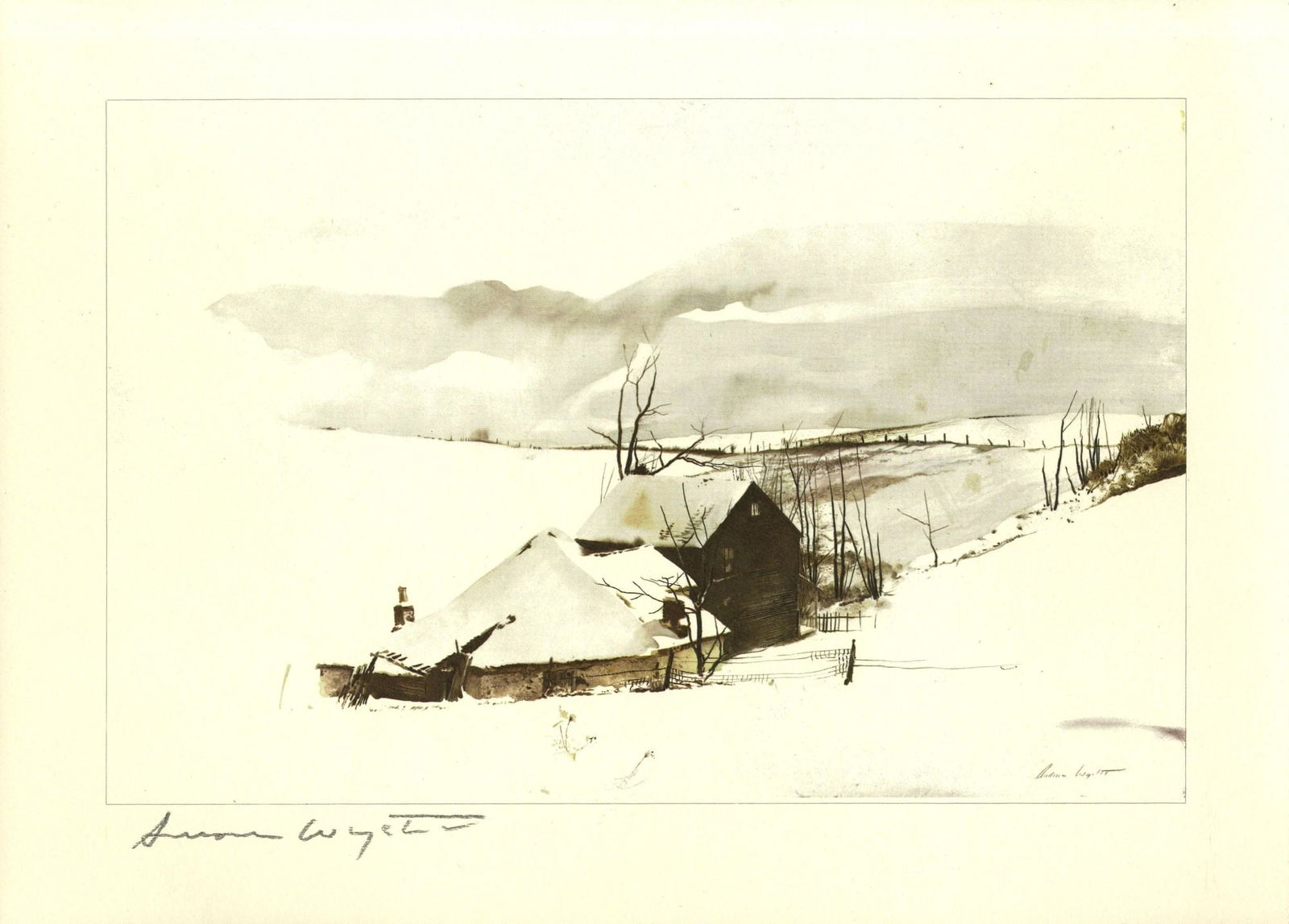 ANDREW WYETH - The Corner - Color offset lithograph (1 of 1)