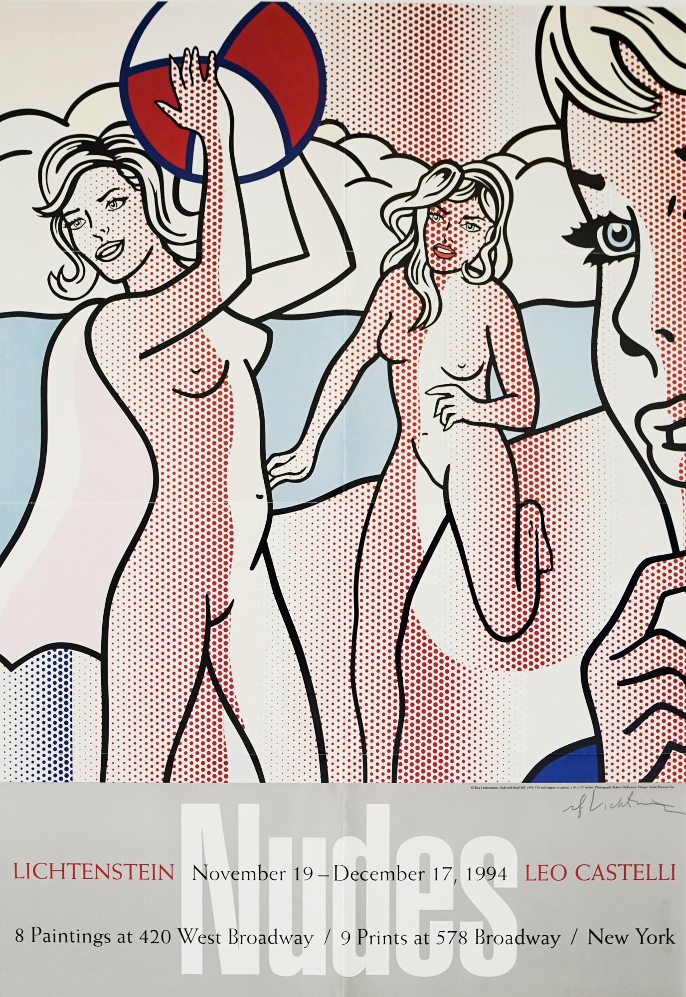 ROY LICHTENSTEIN - Nudes with Beach Ball - Color offset (1 of 1)