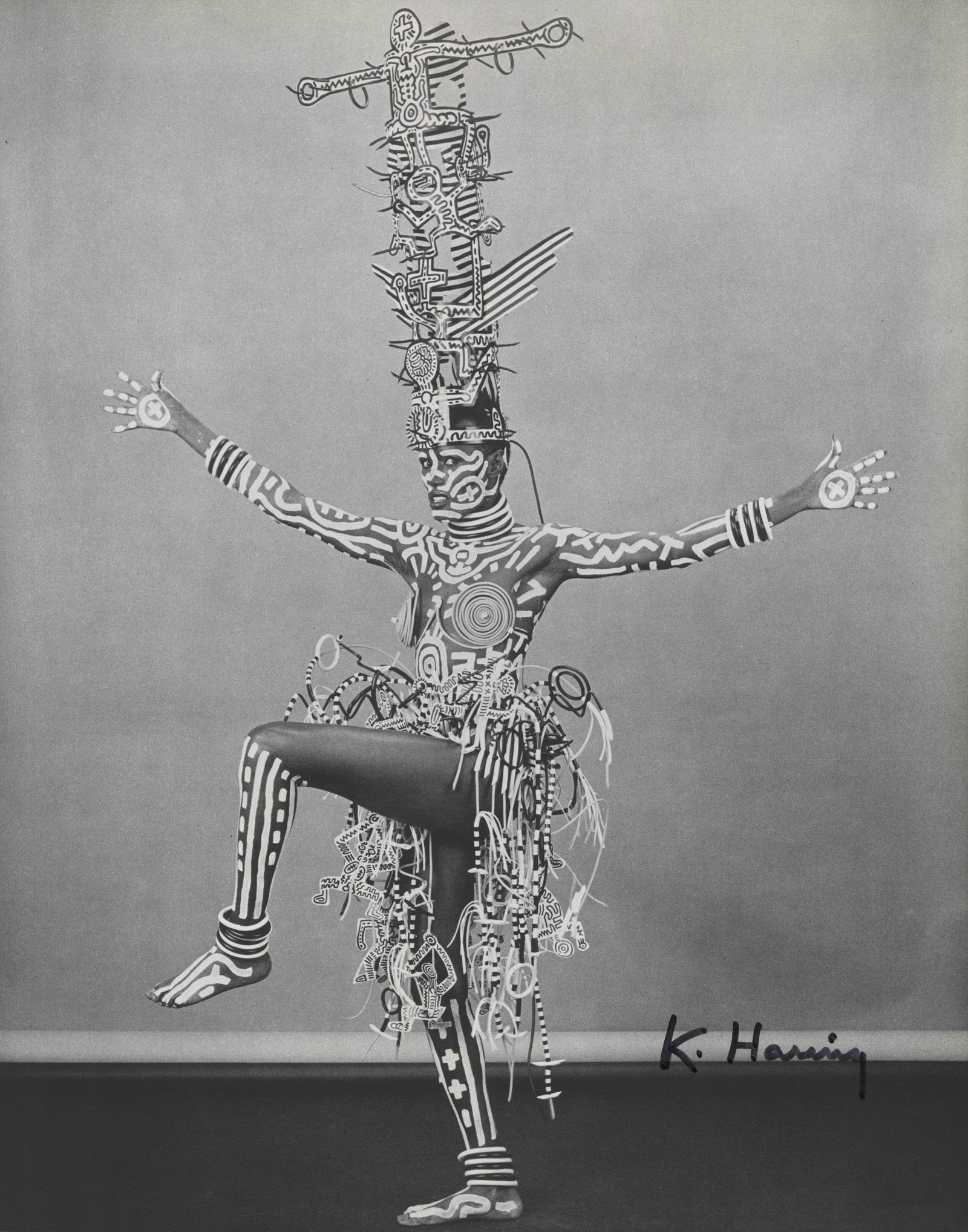 HARING, KEITH AND ROBERT MAPPLETHORPE - Grace Jones - (1 of 1)