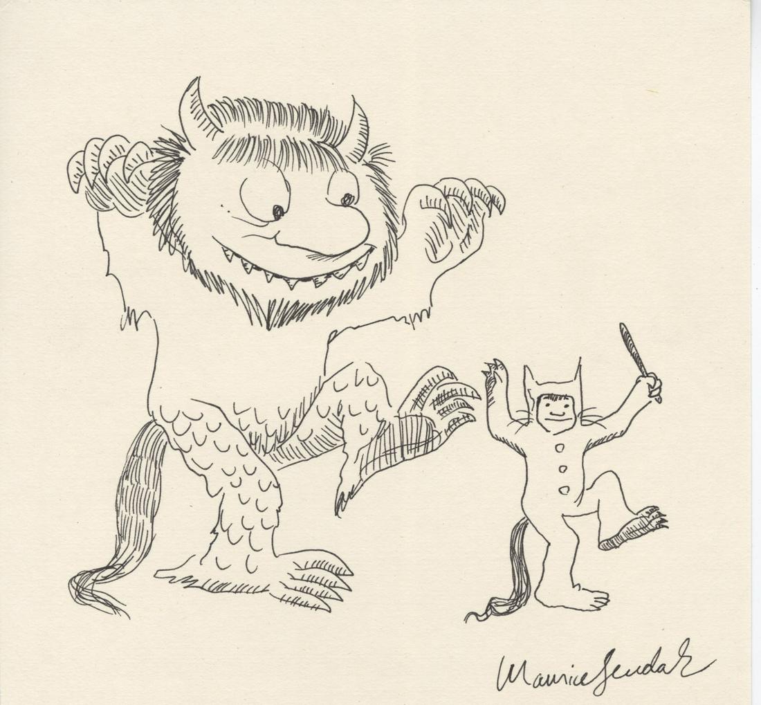 MAURICE SENDAK - Where the Wild Things Are - Ink on (1 of 1)