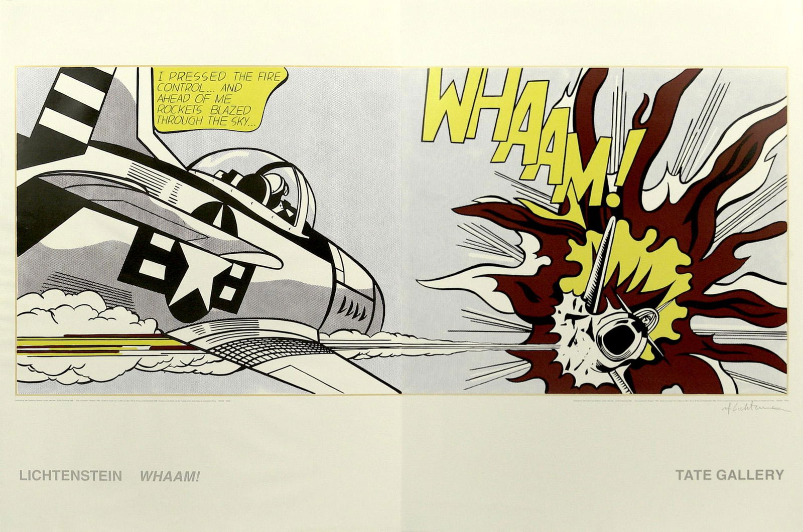 ROY LICHTENSTEIN - Whaam! - Original color offset (1 of 4)