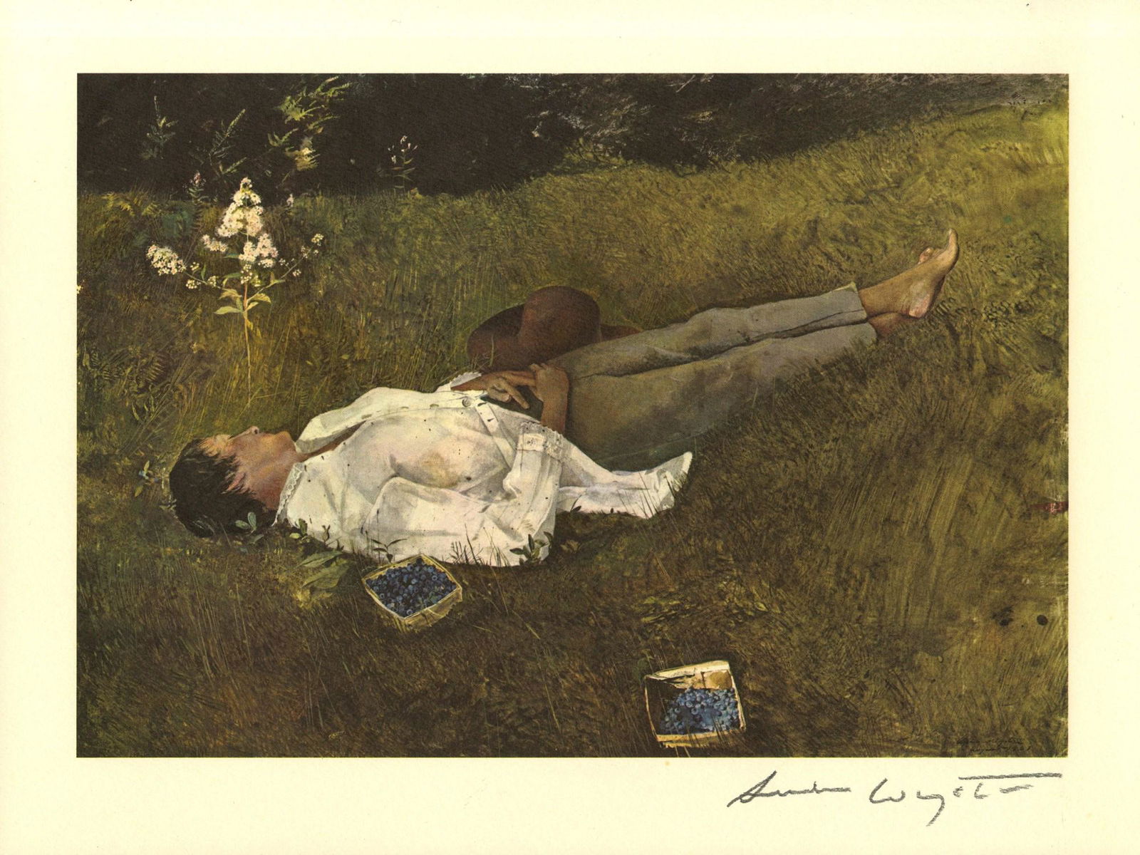 ANDREW WYETH - The Berry Picker - Color offset (1 of 1)