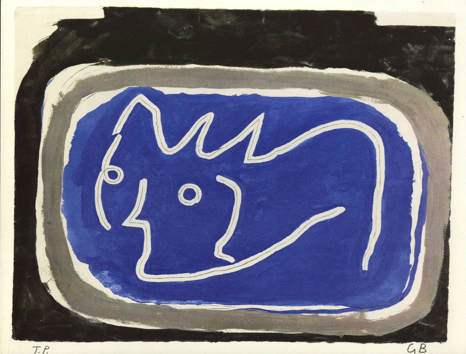 GEORGES BRAQUE - Tete - Original color collotype (1 of 1)