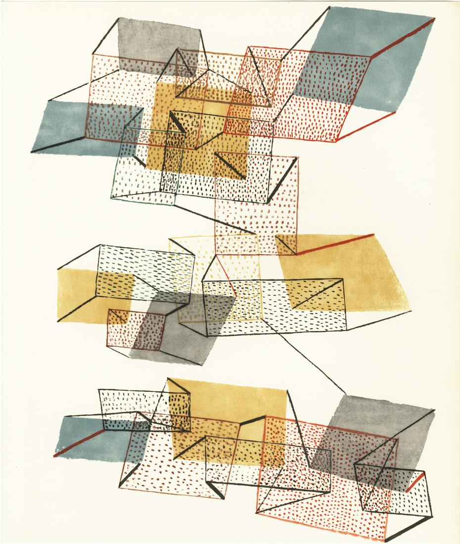 PAUL KLEE - Sailing City ["Segelnde Stadt"] -: Artist: Paul Klee (Swiss/German, 1879 - 1940). Title: "Sailing City ["Segelnde Stadt"]". Medium: Original color lithograph. Date: Composed 1930. Printed 1949. Dimensions: Imag