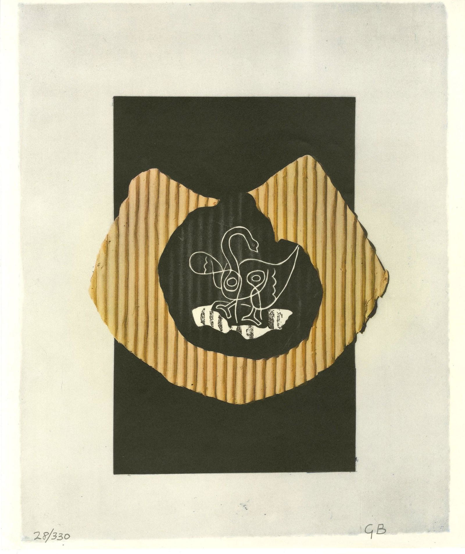 GEORGES BRAQUE - Le cygne - Original color collotype (1 of 1)