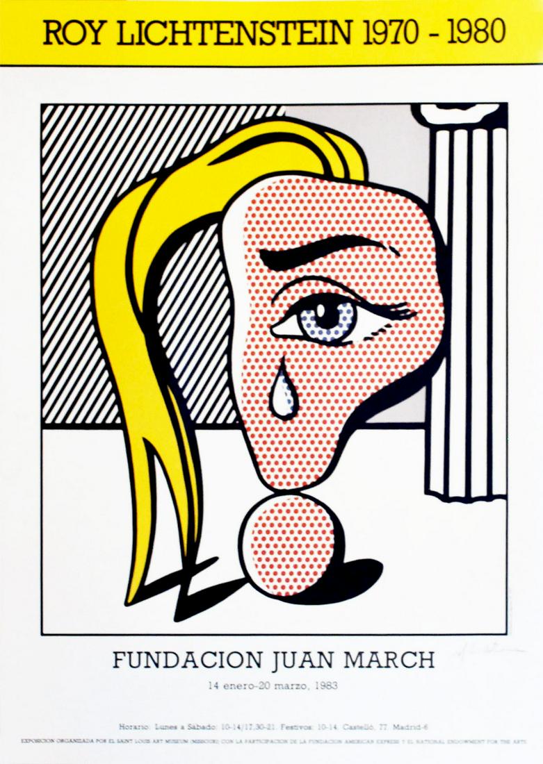 ROY LICHTENSTEIN - Girl with Tear III - Color offset (1 of 1)