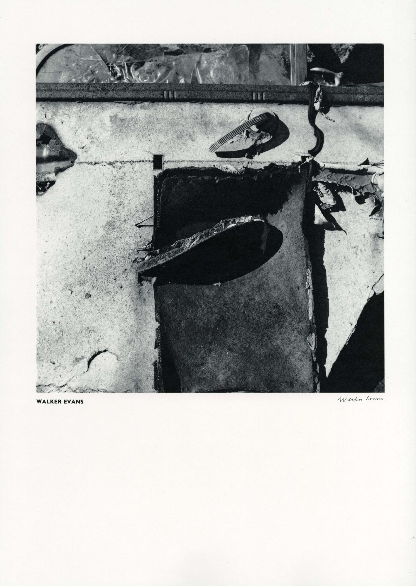 WALKER EVANS - Composition - Original vintage: Artist: Walker Evans (American, 1903 - 1975). Title: "Composition". Medium: Original vintage photogravure. Date: Composed 1974. Printed 1974. Dimensions: Overall size: 17 1/4 x 13 in.