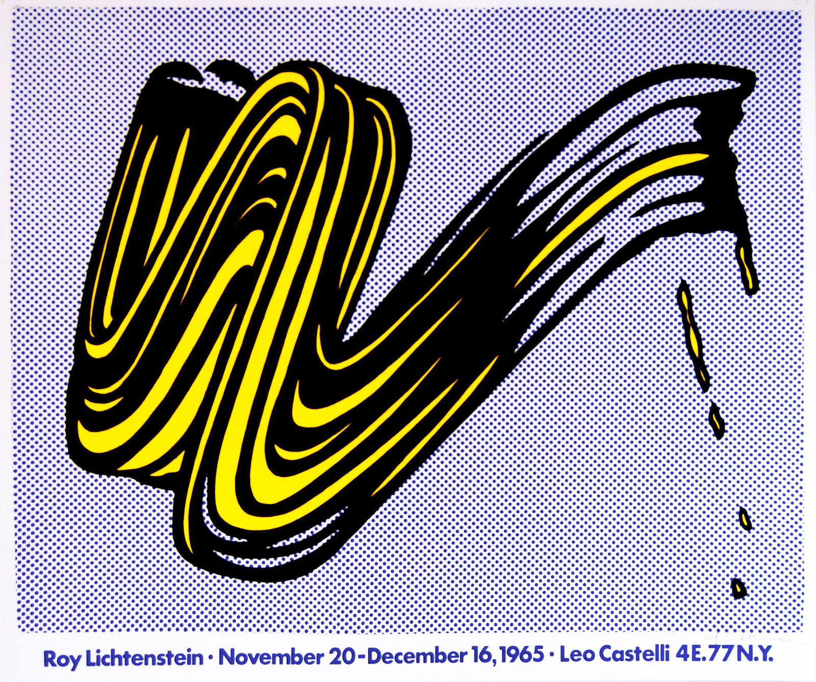 ROY LICHTENSTEIN - Brushstroke - Original color offset (1 of 1)